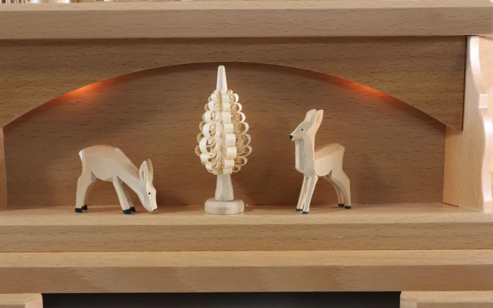 Richard Glässer GmbH Einzelstücke | Weihnachtspyramiden*Weihnachtspyramide mit Heiliger Geschichte, 6 - stöckig, elektrisch, 165 cm von Richard Glässer
