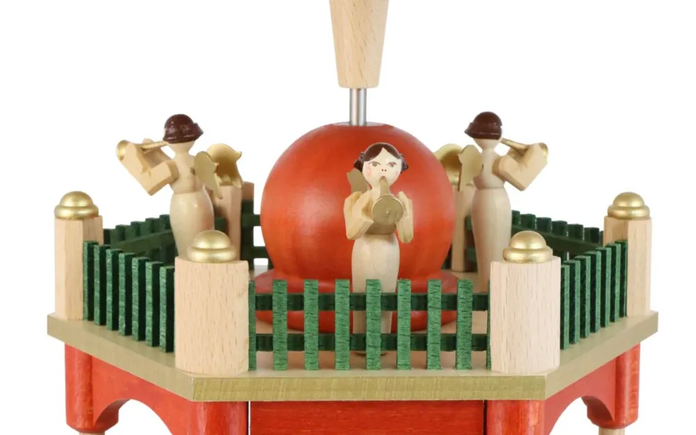Richard Glässer GmbH Weihnachtspyramiden*Weihnachtspyramide mit Heiliger Familie, 2 – stöckig, 39 cm von Richard Glässer