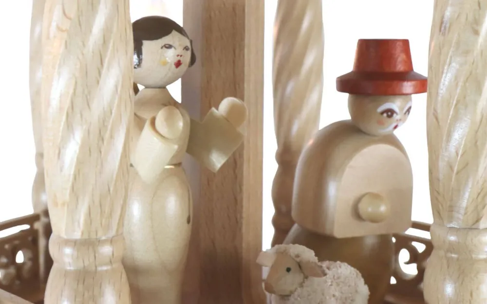 Richard Glässer GmbH Einzelstücke | Weihnachtspyramiden*Weihnachtspyramide mit Heiliger Geschichte, 5 - stöckig, elektrisch, 140 cm von Richard Glässer