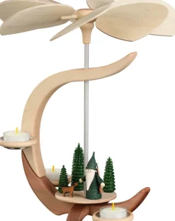 Seiffener Volkskunst eG Weihnachtspyramiden*Weihnachtspyramide mit Jägerwichtel, C-Form von