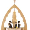 Richard Glässer GmbH Weihnachtspyramiden*Weihnachtspyramide mit Kurrende, 19 cm, von Richard Glässer