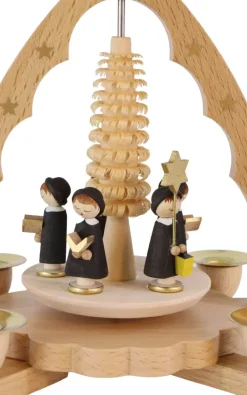 Richard Glässer GmbH Weihnachtspyramiden*Weihnachtspyramide mit Kurrende, 19 cm, von Richard Glässer