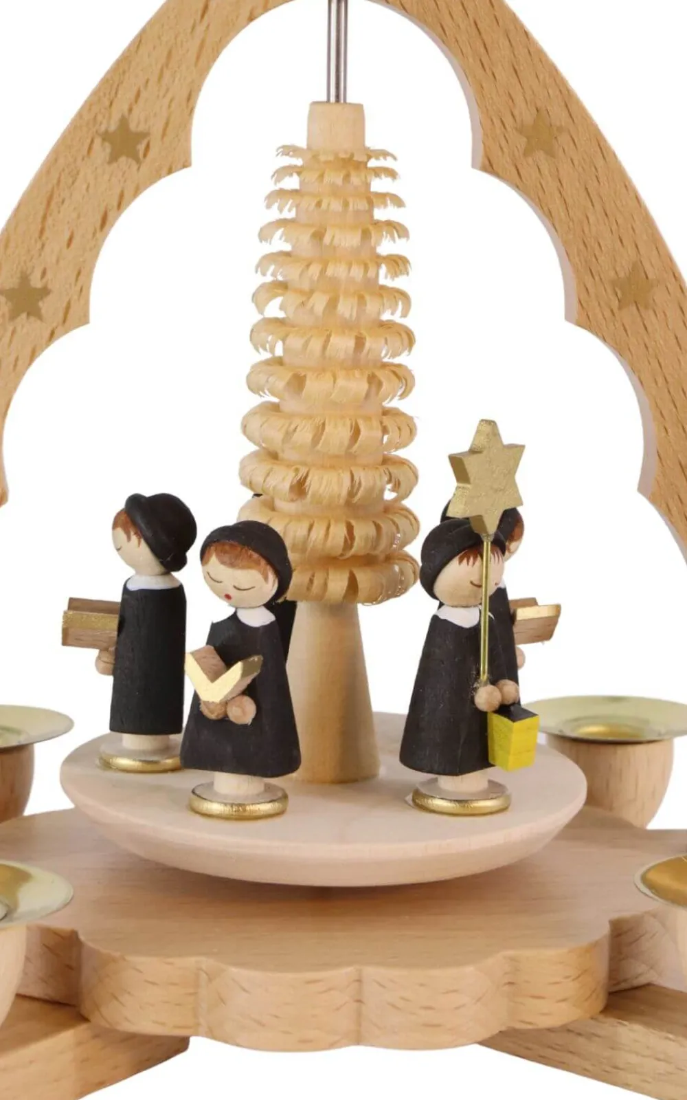 Richard Glässer GmbH Weihnachtspyramiden*Weihnachtspyramide mit Kurrende, 19 cm, von Richard Glässer