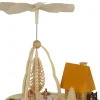 Zenker Weihnachtspyramiden*Weihnachtspyramide mit Rehe und Räucherhaus, 23 cm von Ralf