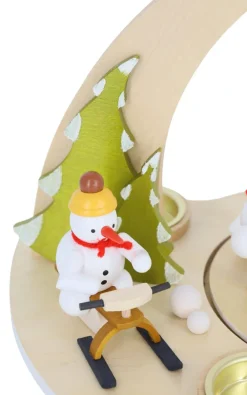 Zenker Weihnachtspyramiden*Weihnachtspyramide mit Schneemännern - Wintersport von Ralf