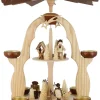 Legler Holz- und Drechslerwaren HODREWA Weihnachtspyramiden*Weihnachtspyramide mit Waldleuten, 2-stöckig von HODREWA Legler