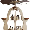 Legler Holz- und Drechslerwaren HODREWA Weihnachtspyramiden*Weihnachtspyramide mit Waldarbeitern, 2-stöckig von Legler