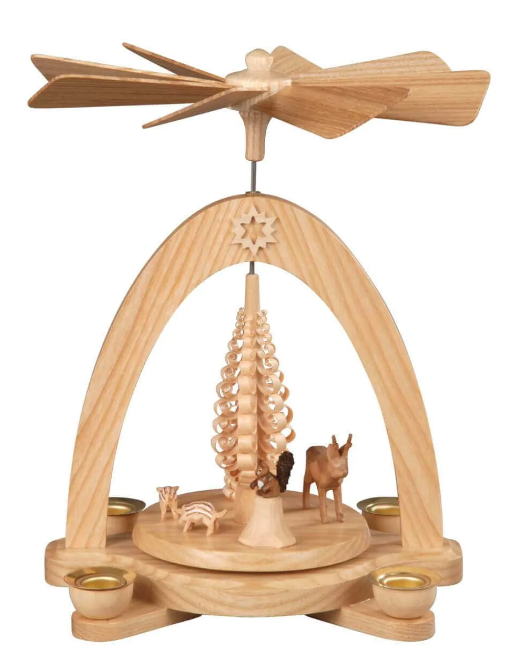 Albin Preißler Neuheiten*Weihnachtspyramide mit Waldtieren, , 20 cm von
