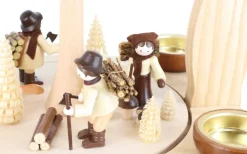 Legler Holz- und Drechslerwaren HODREWA Weihnachtspyramiden*Weihnachtspyramide mit Waldleuten, 2-stöckig von HODREWA Legler