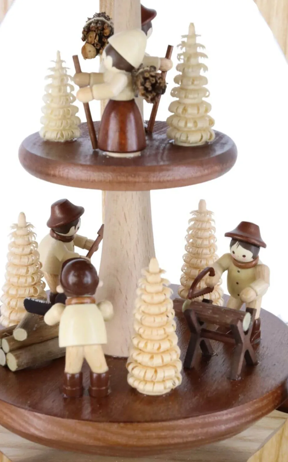 Legler Holz- und Drechslerwaren HODREWA Weihnachtspyramiden*Weihnachtspyramide mit Waldleuten, doppelstöckig von Legler