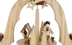 Legler Holz- und Drechslerwaren HODREWA Weihnachtspyramiden*Weihnachtspyramide mit Waldleuten, 2-stöckig von HODREWA Legler