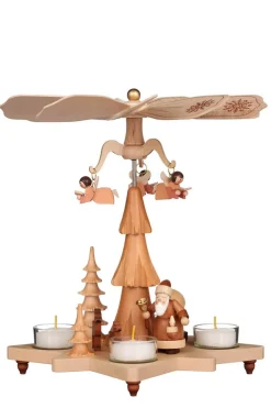 Christian Ulbricht Auslaufartikel | Weihnachtspyramiden*Weihnachtspyramide mit Weihnachtsmann , 27 cm von