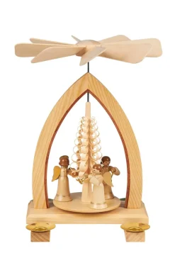 Heinz Lorenz Neuheiten | Weihnachtspyramiden*Weihnachtspyramide mit Weihnachtsengel, 26 cm von