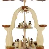 Legler Holz- und Drechslerwaren HODREWA Weihnachtspyramiden*Weihnachtspyramide mit Winterkinder, 2-stöckig von Legler