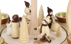 Legler Holz- und Drechslerwaren HODREWA Weihnachtspyramiden*Weihnachtspyramide mit Winterkinder, 2-stöckig von Legler