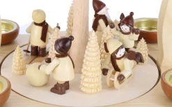 Legler Holz- und Drechslerwaren HODREWA Weihnachtspyramiden*Weihnachtspyramide mit Winterkinder, 2-stöckig von Legler
