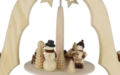 Legler Holz- und Drechslerwaren HODREWA Weihnachtspyramiden*Weihnachtspyramide mit Winterkinder, 2-stöckig von Legler