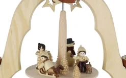 Legler Holz- und Drechslerwaren HODREWA Weihnachtspyramiden*Weihnachtspyramide mit Winterkinder, 2-stöckig von Legler