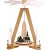 Knuth Neuber Weihnachtspyramiden*Weihnachtspyramide Seiffener Dorf, 23 cm von