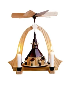 Spielwarenmacher Günther Weihnachtspyramiden*Weihnachtspyramide Seiffener Kirche, 26 cm von