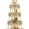 Müller Kleinkunst Einzelstücke | Weihnachtspyramiden*Weihnachtspyramide Waldmotiv, 3 – stöckig, 55 cm von