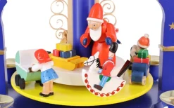 Richard Glässer GmbH Auslaufartikel | Weihnachtspyramiden*Weihnachtspyramide Weihnachtsbescherung, blau, 27 cm von Richard Glässer