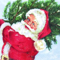 Home Fashion® | Carl Dietrich GmbH Weihnachtsservietten*Weihnachtsservietten Santa with his Tree von Home Fashion®
