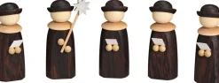 Seiffener Volkskunst eG Weihnachtsfiguren*Weihnachtssänger, Edelholz, 5-teilig von