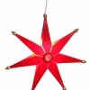 Volkskunstwerkstatt Eckert Fensterdeko Weihnachten*Weihnachtsstern einfach, beleuchtet, rot von Eckert