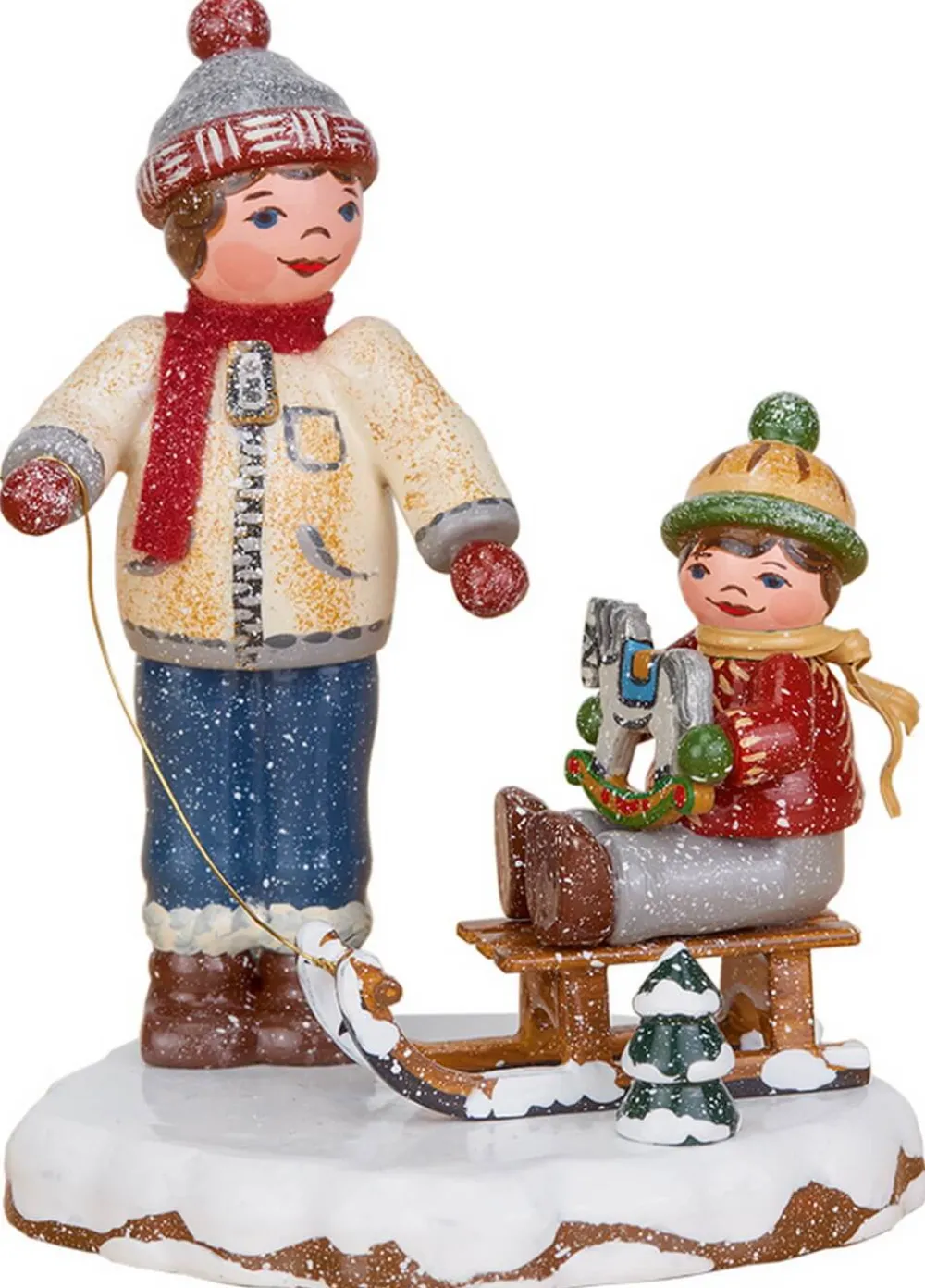 Kinder Hubrig Volkskunst Hubrig Winterkinder*Winterkind Beste Freunde, 8 cm von