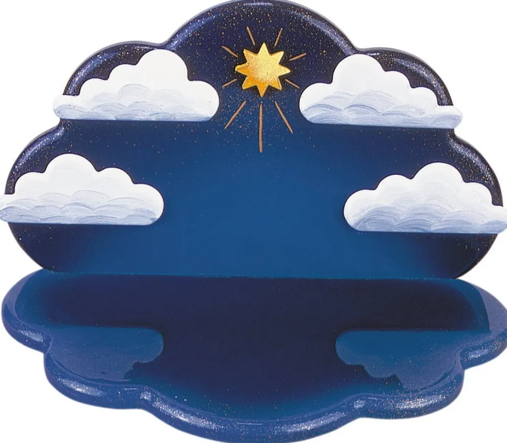 Hubrig Volkskunst Engelwolken*Wolke zum Stellen oder Hängen für Weihnachtsengel von